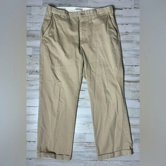 Orvis Pants Men's 36x29 Tan Trim Fit Cotton Dress Comfort - Picture 2 of 11